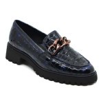 Ara mocassin blauw lakleer 31209-14